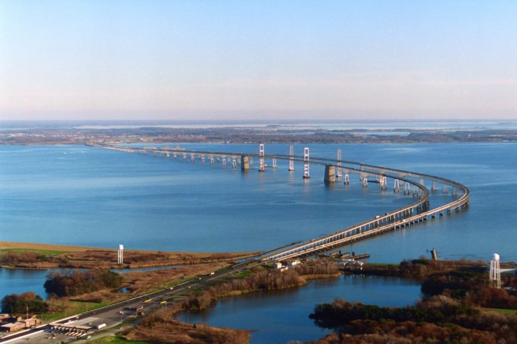 Chesapeake Bay Bridge Aerial View